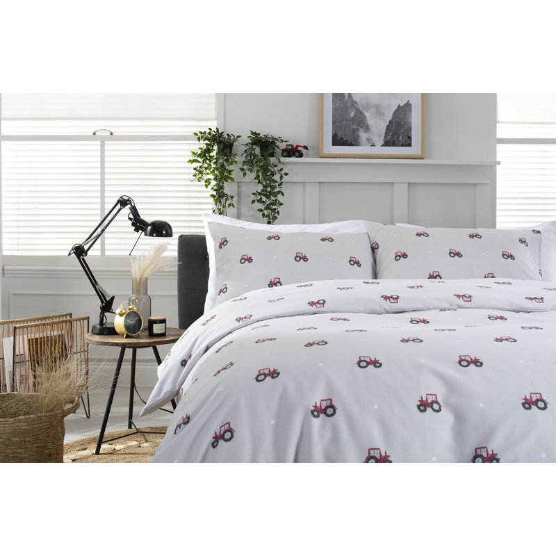 Cotton Duvet Cover Set with Pillow Shams Included, Double Duvet + 2 Standard Shams