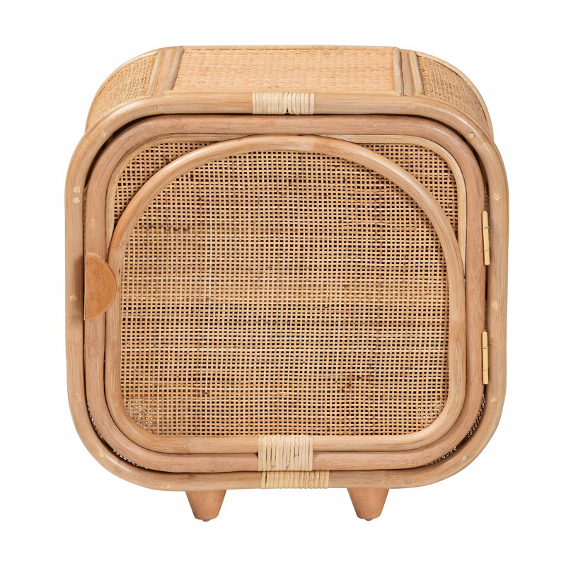 Natural Rattan Nightstand
