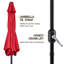 Charlean 226cm Tilt Parasol-270662805