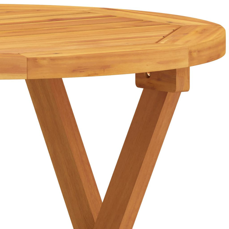 Round 46" Outdoor Bistro Table, Brown