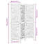 110cm W 3 - Panel Folding Room Divider-532901808