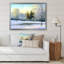 «Beautiful Winter River Landscape Pendant Sunset», art mural sur toile-67466366-67466369