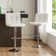 Charies Swivel Upholstered Adjustable Height Counter Stool with Metal Frame
