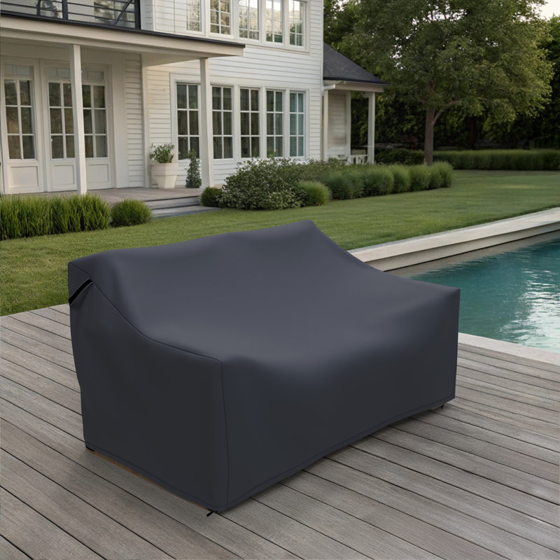 Acacia Wood Outdoor Loveseat Cover