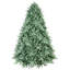 Arbre de Noël à teinte bleu-vert 6 pi avec embouts en PE + PVC 1878 - Arbre unique avec des branches articulées, assemblage facile, support en métal stable, décoration des Fêtes accrocheuse-503806193