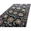 Hand-Knotted High-Quality Black and Black Runner