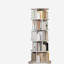Bibliothèque rotative à 6 niveaux, bibliothèque pivotante à 360 ° avec roulettes, tour de bibliothèque rotative-1378018346-1378018341