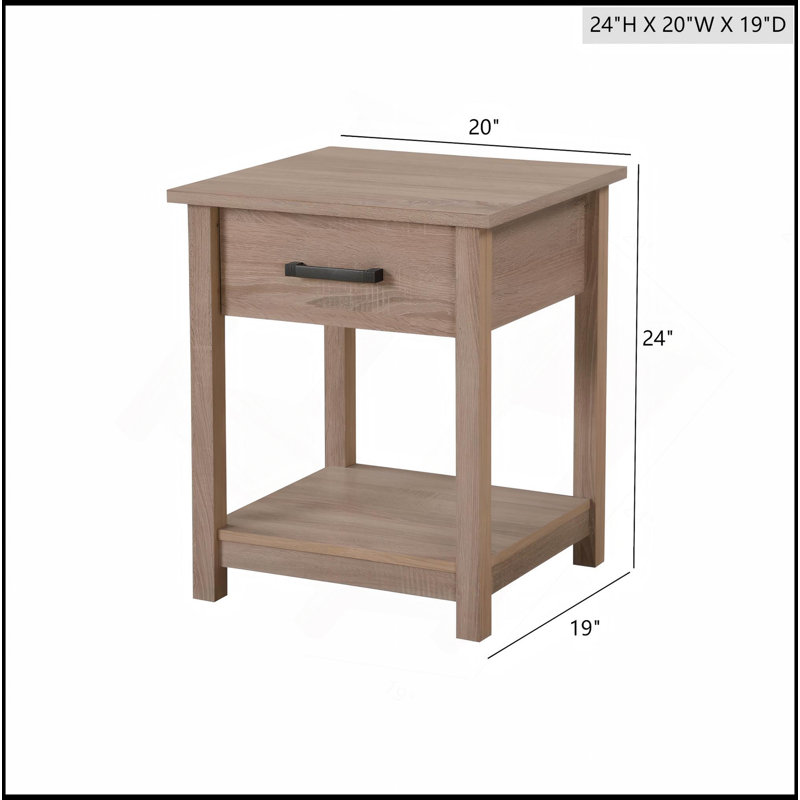 Chic Contemporary Nightstand, Brown