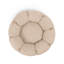 Lit rond avec coussin de siège amovible-1411820130-1411820128