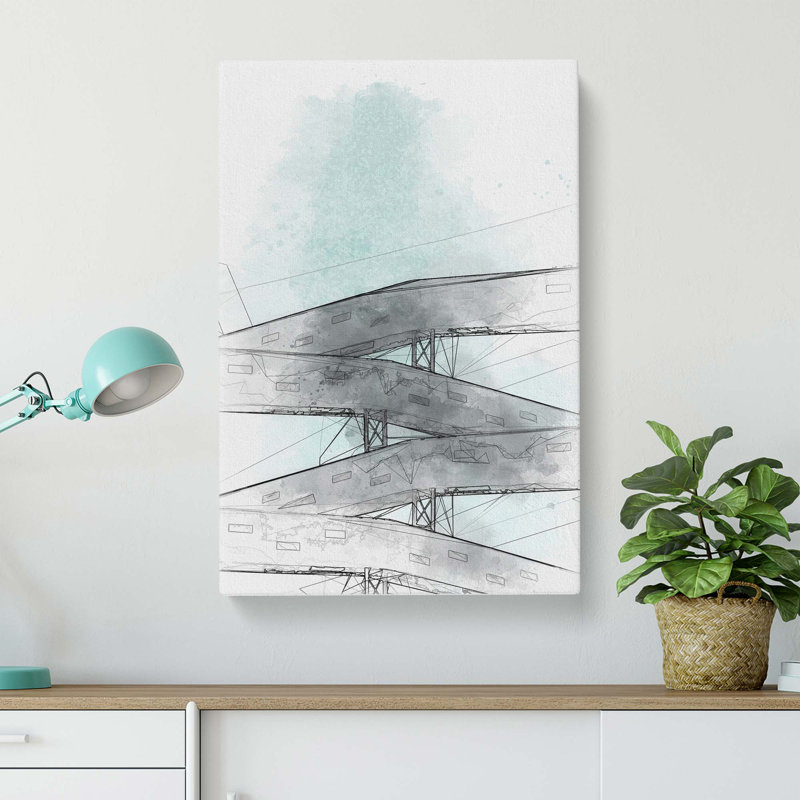 Sketching The Architecture Vol.33 - Wrapped Canvas Print, 91cm H x 60cm W x 3cm D