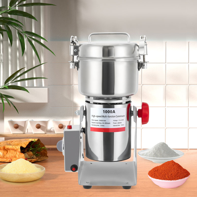 3600W Stainless Steel Electric Grain Mill Machine With Timing Function