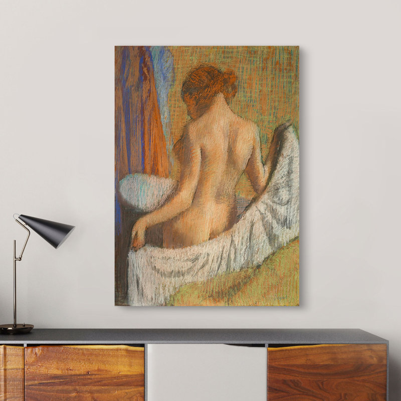 After The Bath by Edgar Degas - Wrapped Canvas Art Prints, 80cm H x 60cm W x 4cm D