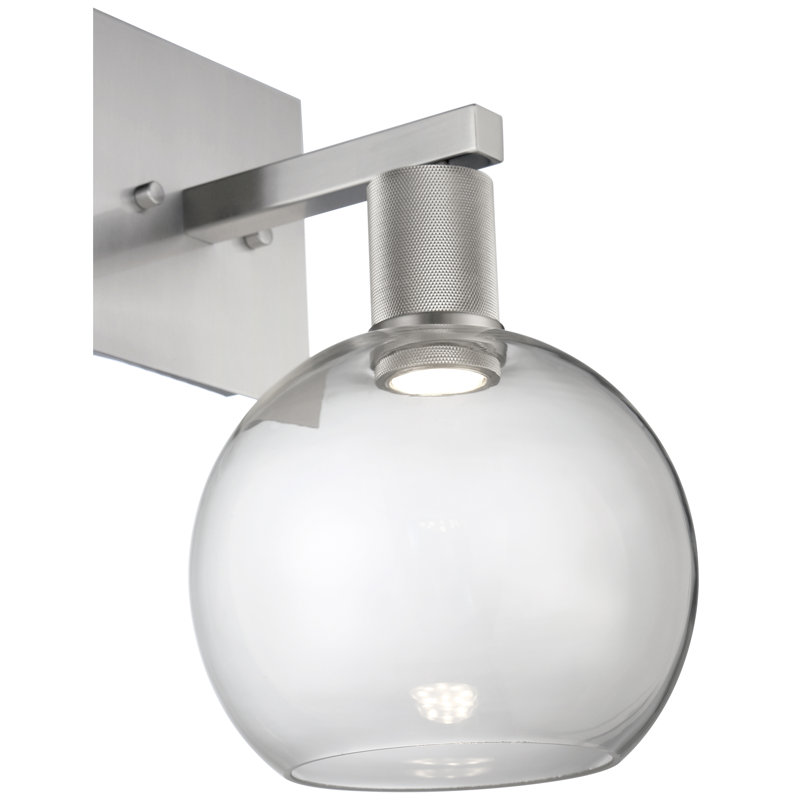 Southglenn Steel Armed Sconce, Brushed Steel