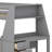 Bunk Bed With Trundle,Built-In Desk,Drawers And Shelf-1745857521