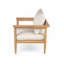 Méridienne d'extérieur en bois d'acacia, ensemble de 2