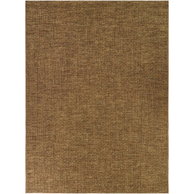 Tapis intérieur / extérieur abstrait brun Mcconnell