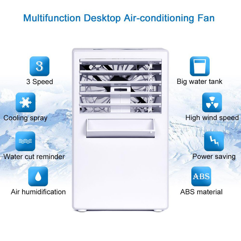 Ventilateur personnel oscillant 9,6 po, Blanc