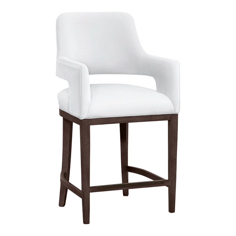 Tabouret de bar et de comptoir Josie, Tabac, Perigold Willa Snow, Tabouret de comptoir (siège d'une hauteur de 26,5