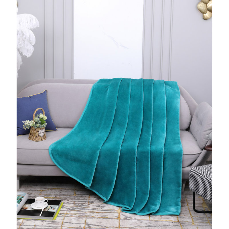 Bernestine Throw Blanket, W150 x L200cm, Teal
