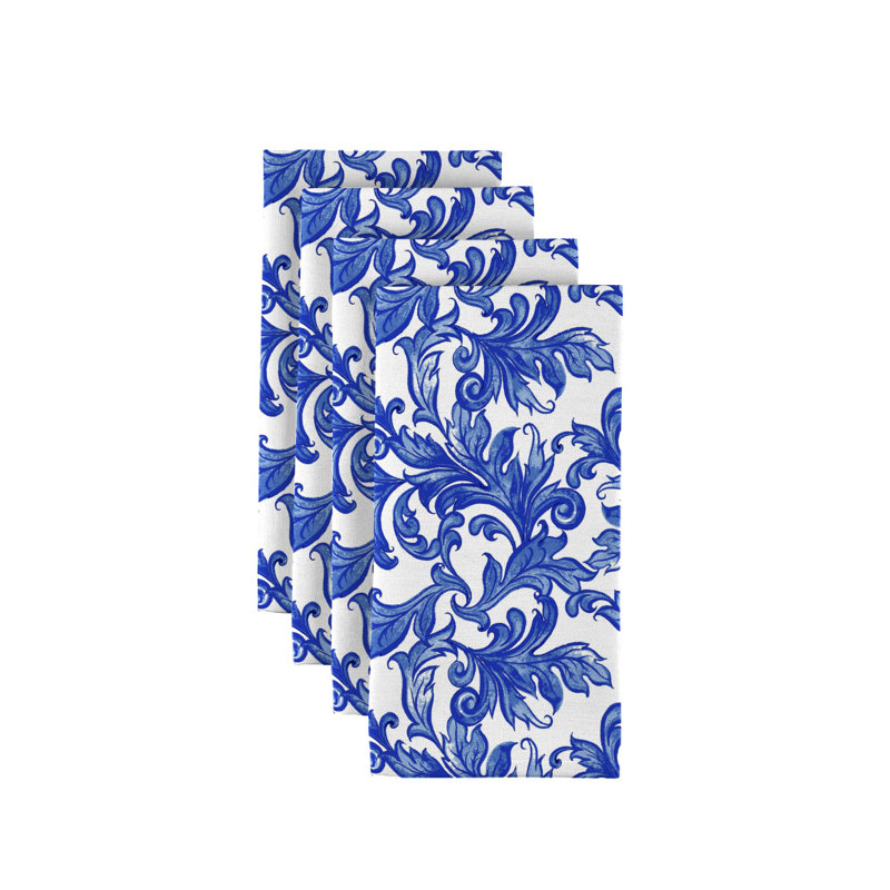 Vines Floral 18" Square Polyester Cloth Napkin