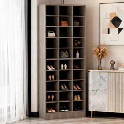 25.6" Wide Modern Shoe Storage Cabinet