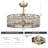 Laussat 25.2'' Ceiling Fan with Light Kit