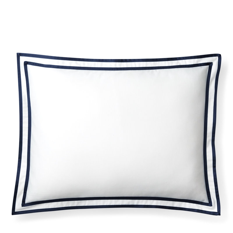 Coussin en coton Spencer, Bleu marine