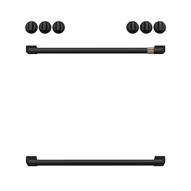 Front Control Induction Range Handle Kit, Flat Black