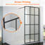 Walk in Shower Enclosure with 8mm Half Frosted Easy Clean Safety Glass-1113998445