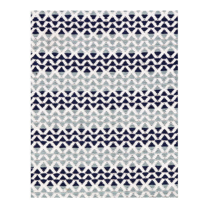 Modern Hand-made Reversible Indo Runner 2'x 6'