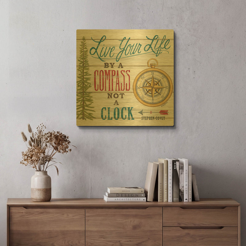 " Compass Not a Clock " Print, 24"x24"