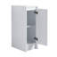 Meuble-lavabo autoportant de 48 po avec lavabo en résine, 2 compartiments de rangement, portes à fermeture douce, contreplaqué blanc brillant, cellules d'organisation, fermeture
