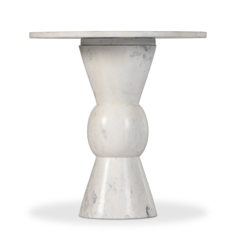 Fox End Table, White