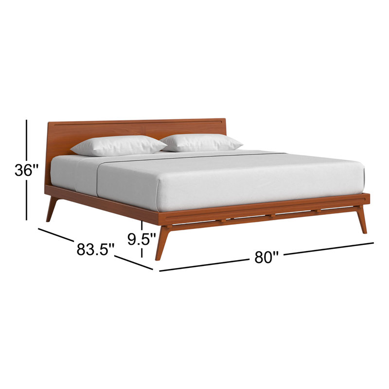 Tango Solid Wood Bed, King