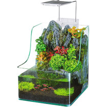 Penn-Plax Deluxe Triple Betta Bow Aquarium Tank, 0.7-Gallon