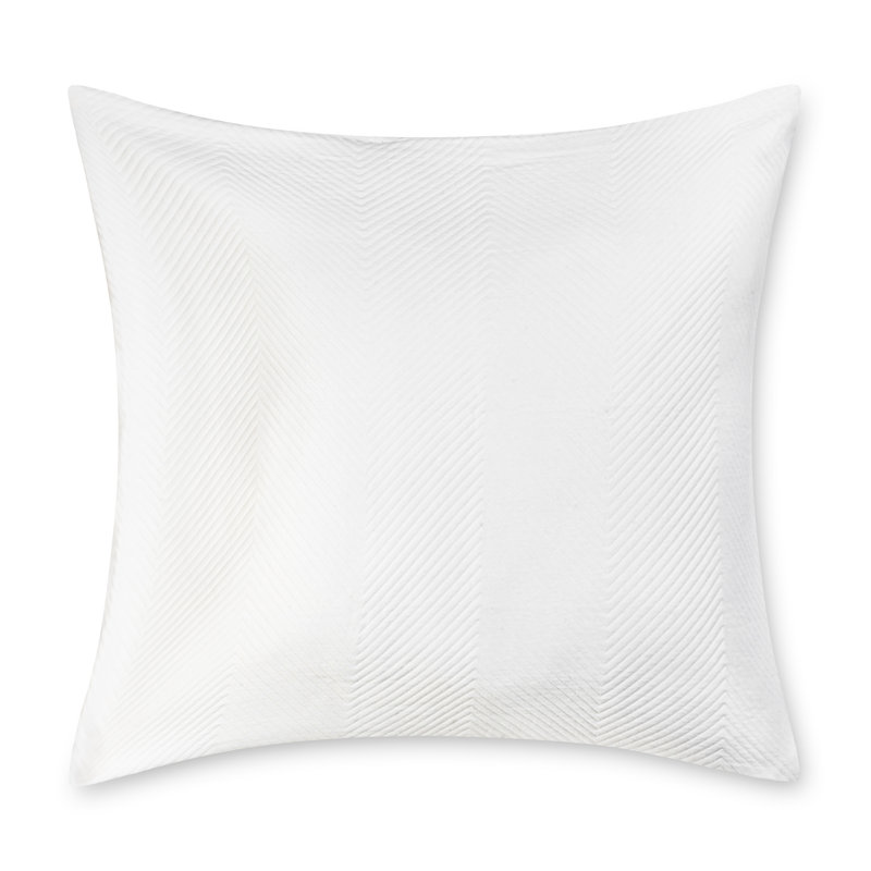 White Lattice Euro Sham Cover