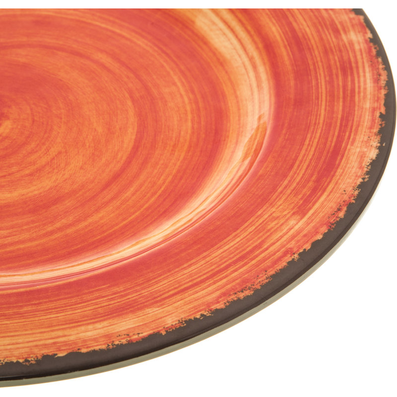 Assiette plate en mélamine 11 po Darrion, Boule de feu