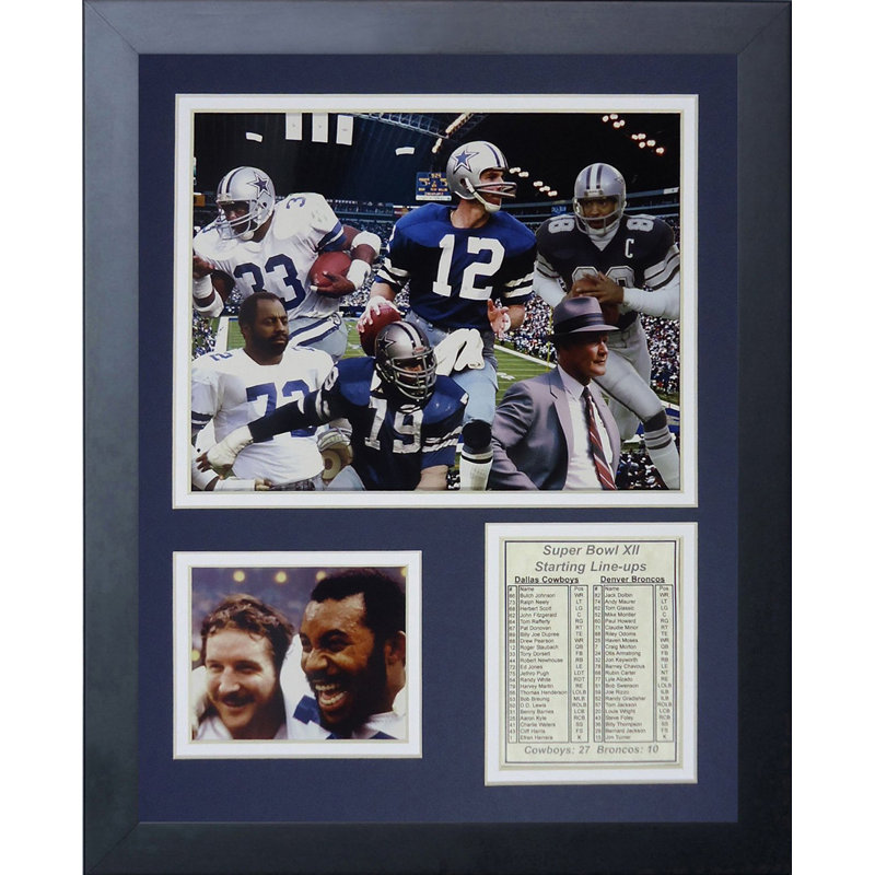 Memorabili encadrée 1977 champs dallas cowboys