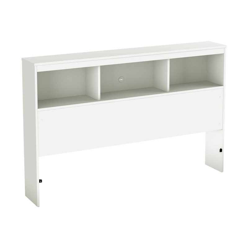 Tête de lit bibliothèque simple Spark, Double, Blanc