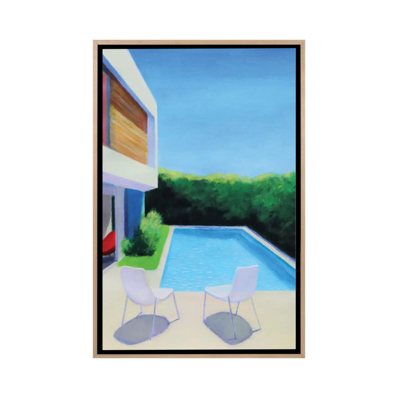 Summer Light 1 Piece Wall Art on Canvas, 66.04 cm H x 45.72 cm W x 4.445 cm D, Natural Wood