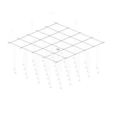 Lustre géométrique à DEL 49 lumières Suspender®