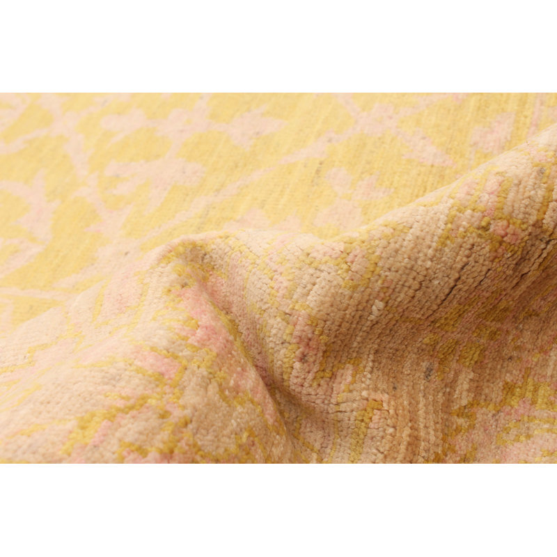 Tapis beige Peshawar Oushak 6 pi 1 po x 8 pi 9 po