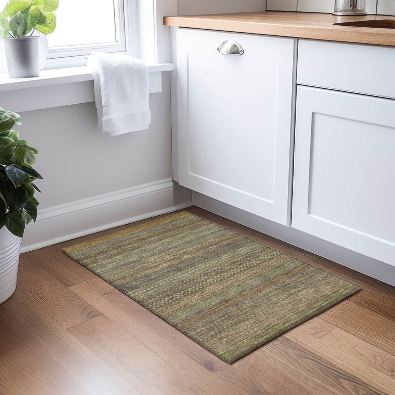 Tapis intérieur / extérieur Kinslee, Rectangle 1 pi 8 po x 2 pi 6 po