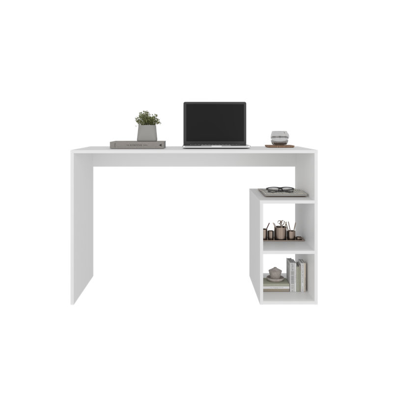 Rolla Desk Lirio , Office, White, White