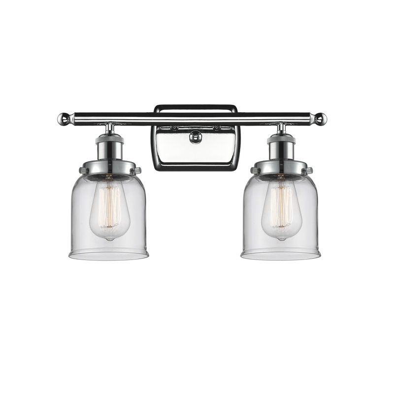 Calton 2 - Light Dimmable Vanity Light, Incandescent , Clear, Polished Chrome