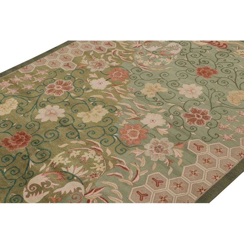 One-of-a-Kind Hand Knotted Area Rug, Rectangle 9'11" x 14'2"
