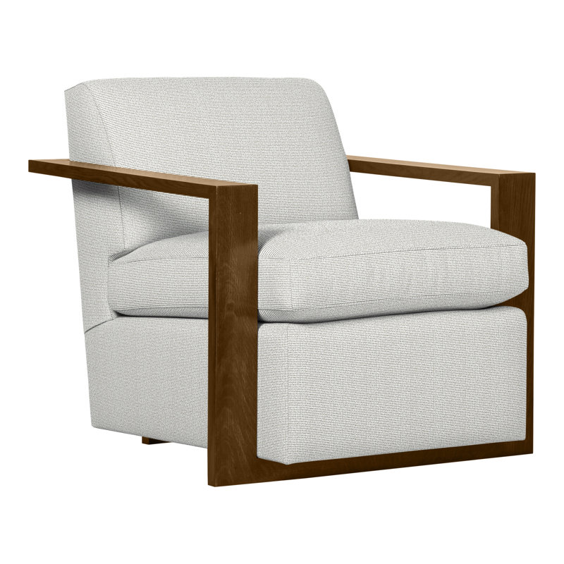 Thom Filicia Home 32" Wide Upholstered Armchair, Havana, Callaloo Cotton
