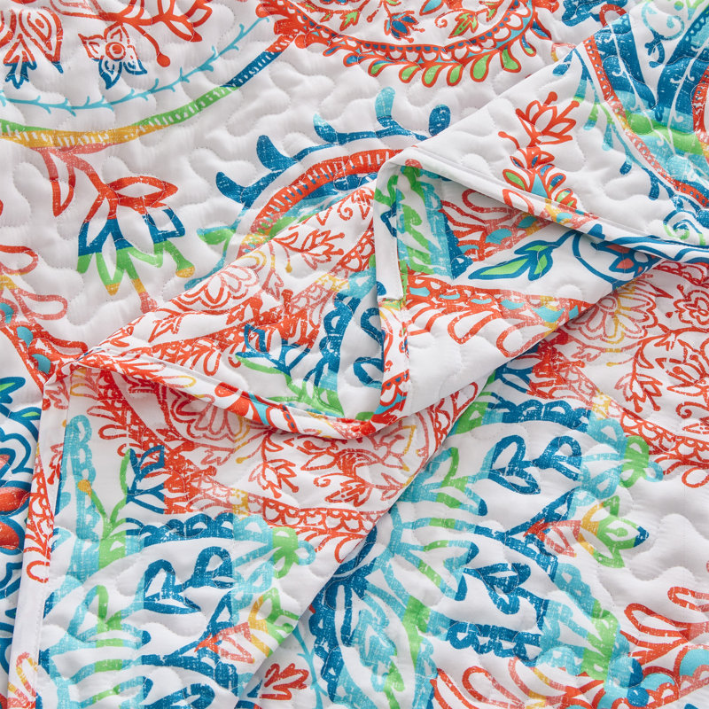 Hedvika Quilt Set, Twin Quilt + 1 Standard Sham, Classic Paisley