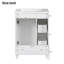 Armoire de meuble-lavabo 24 po avec lavabo en céramique, 2 tiroirs, 1 porte