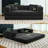 Boneless Convertible Sleeper Sofa Bed With 2 Pillows, Corduroy Folding Mattress Couch Removable And Washable Sofa , Compression Sofa Lounge Couch For Living Room Small Spaces-501991528-498743549